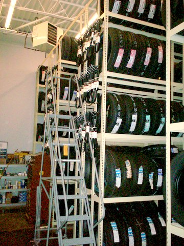Automotive Tire Storage, 5 Levels High