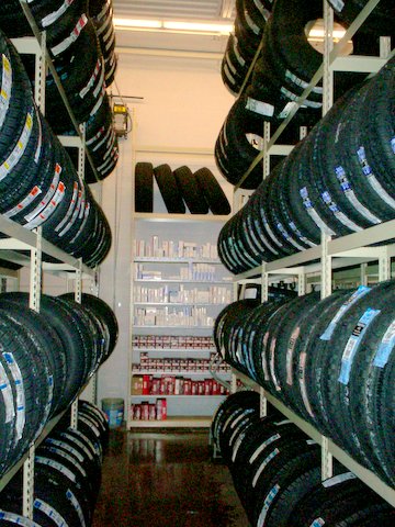 Automotive Tire and Parts Storage