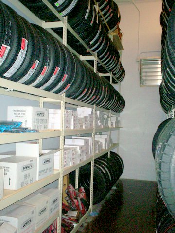 Parts Storage integrated Auto Tires