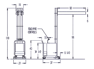 Model CDC-33 Cutting Die Cart